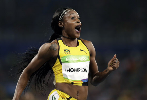 자메이카 일레인 톰슨 육상 100m 금메달