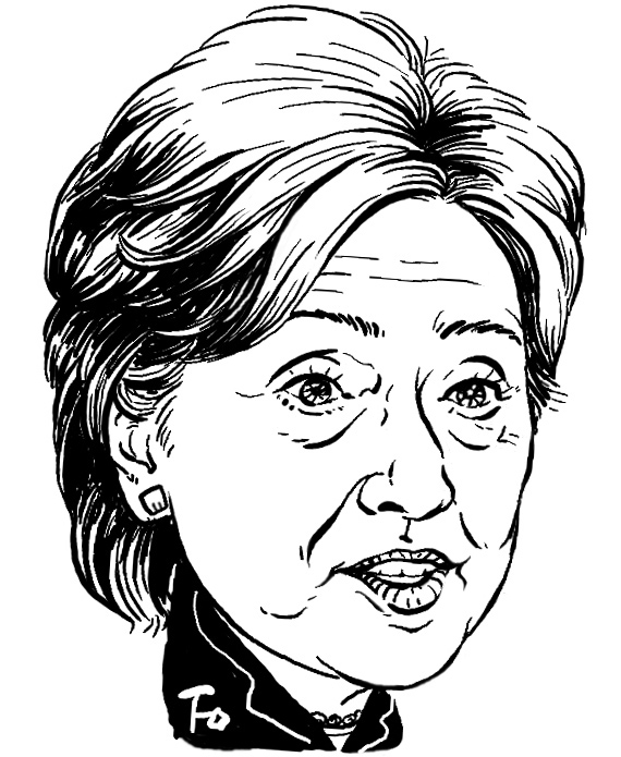 미국 민주당 대선 후보 힐러리 클린턴(얼굴)