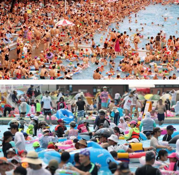 뜨거웠던 1994년과 더 뜨거운 2016년의 수영장