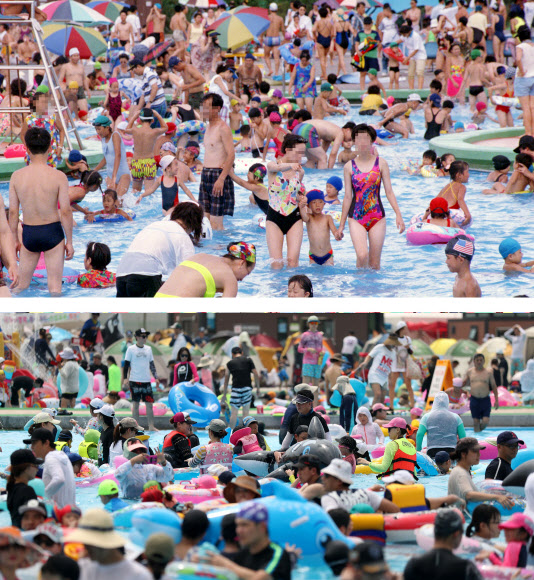 뜨거웠던 1994년과 더 뜨거운 2016년의 수영장