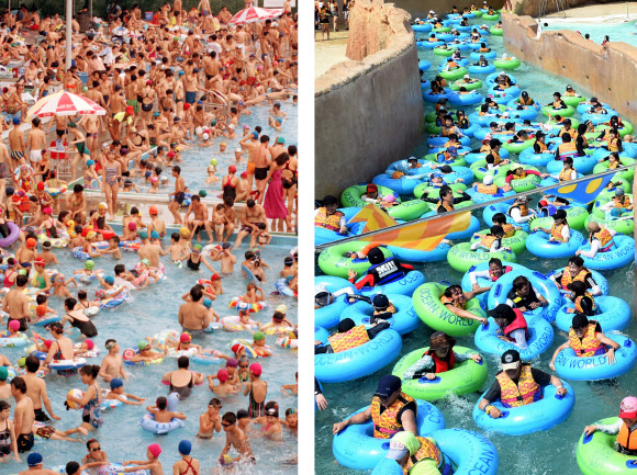 뜨거웠던 1994년 수영장과 더 뜨거운 2016년의 워터파크