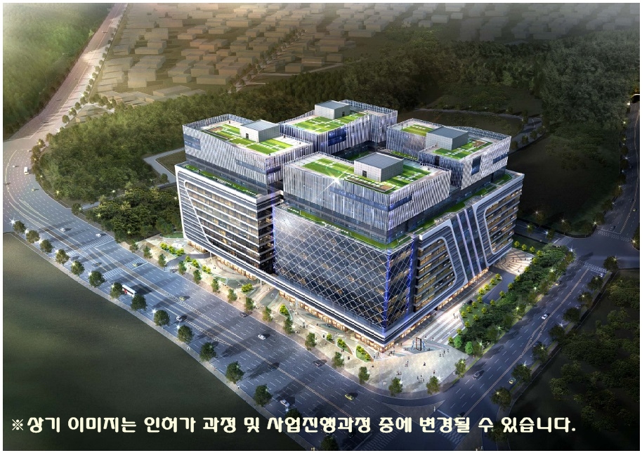 지식산업센터는 뛰어난 교통망을 갖춘 단지 일수록 선호도가 높으며, 편리한 광역교통망을 통해 서울로 빠르게 진입할 수 있는 지역은 서울보다 경쟁력 있는 임대료로 서울 생활권을 누릴 수 있어 더욱 인기다. 하남테크노밸리 조감도.
