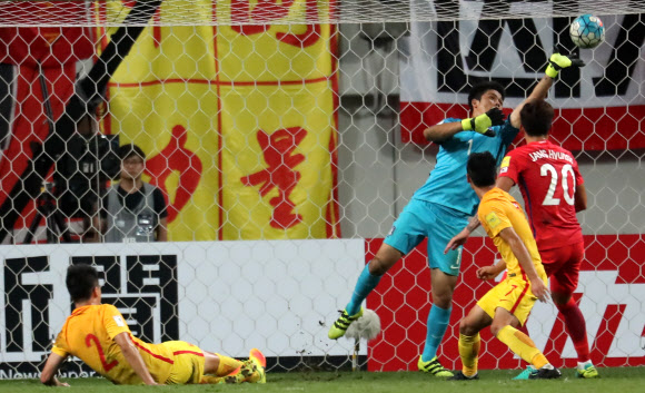 중국에 3-2 승리 한국 중국 예선