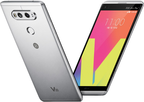 LG전자가 서울 서초구 양재동 서초 R?D 캠퍼스와 미국 샌프란시스코 피어27(Pier27)에서 V20을 동시 공개했다고 7일 전했다. 사진은 LG V20. LG전자 제공=연합뉴스