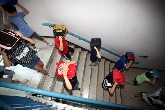 실전 같은 대피훈련