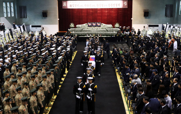 링스헬기 순직장병 합동 영결식