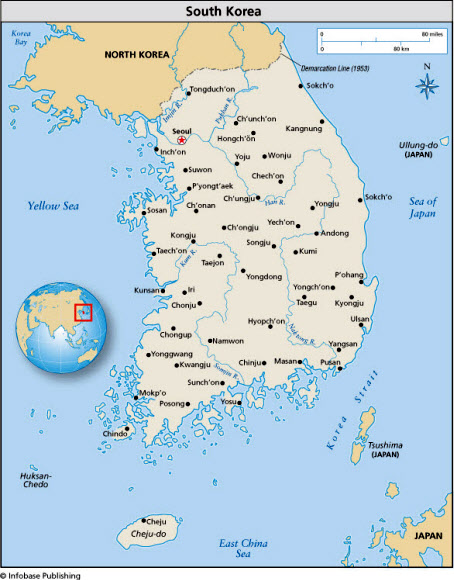 미국의 초·중·고교 교사와 학생, 도서관 사서들에게 교육 콘텐츠를 제공하는 교육 포털사이트 ‘팩트 온 파일’이 울릉도를 ‘일본땅’으로 소개하고 있는 것으로 드러났다.  사이버 외교 사절단 반크는 2일 “이 사이트의 남한 지도에는 독도가 없으며 울릉도는 ‘Ullung-do(Japan)’로, 동해(East Sea)는 ‘일본해’(Sea of Japen)로 표기하고 있다.”고 전했다. 2016.11.2팩트 온 파일 사이트 캡처=연합뉴스