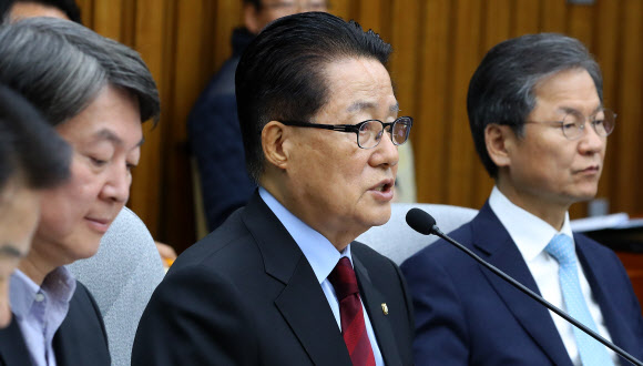 박지원, ”선 총리 후보선출 뒤 퇴진해야”