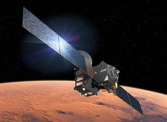유럽우주국과 러시아연방우주국이 함께 쏘아올린 화성 탐사선 엑소마스. 출처:유럽우주국