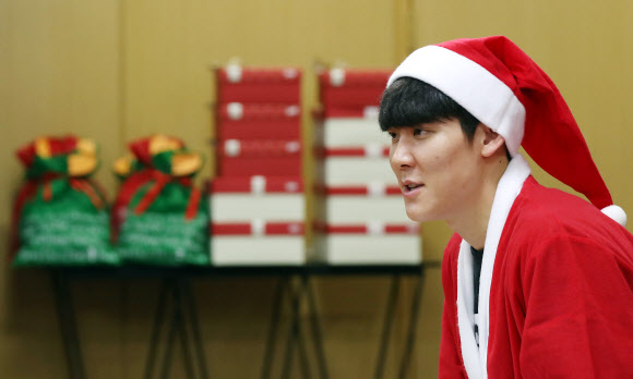 인사말 하는 박태환