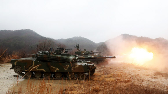 불 뿜는 K-1 전차