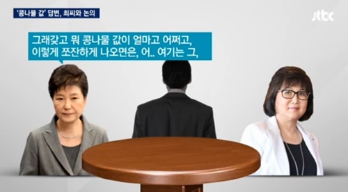 ‘콩나물 값’ 답변까지 동의 구한 朴