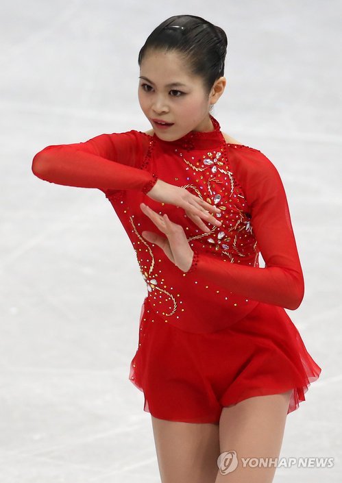 은메달 차지한 미야하라일본 여자 피겨스케이팅 간판 미야하라 사토코(연합뉴스 자료사진)
