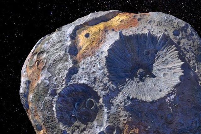 희귀 광물자원으로 가득한 소행성 16프시케의 이미지. NASA·애리조나주립대 제공