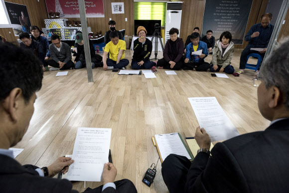 팽목항 찾은 세월호선체조사위원회