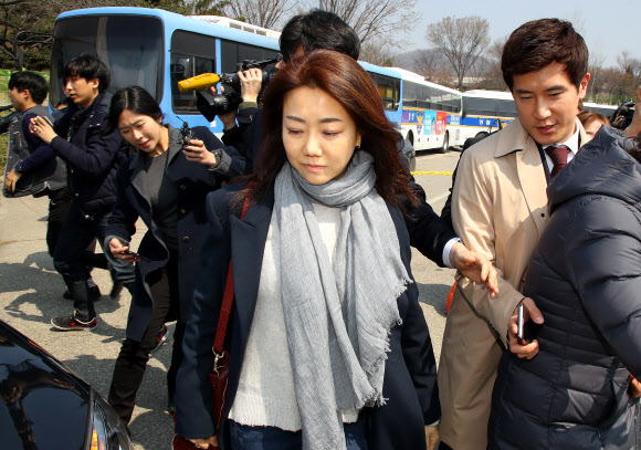 짧은 시간 구치소 들어갔다 돌아가는 서향희