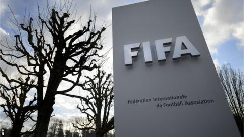 스위스 취리히의 국제축구연맹(FIFA) 본부 입간판. AFP 자료사진 연합뉴스 