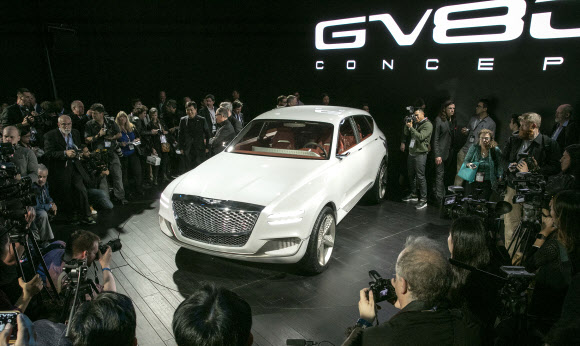 뉴욕모터쇼에서 공개된 제네시스 ‘GV80 콘셉트’