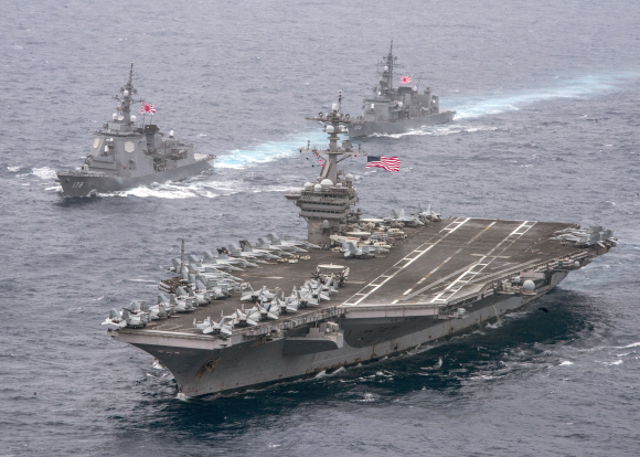 美·日 해군 北도발 대비 합동훈련