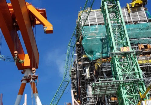 삼성중공업 크레인 전도사고…5명 사망 추정