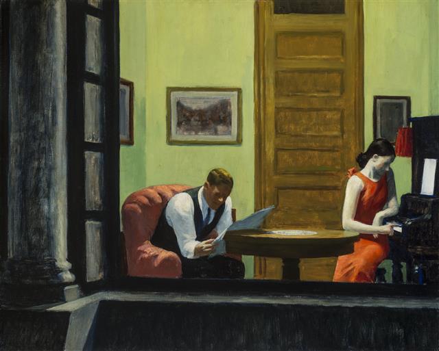 에드워드 호퍼의 ‘뉴욕의 방’(1932).