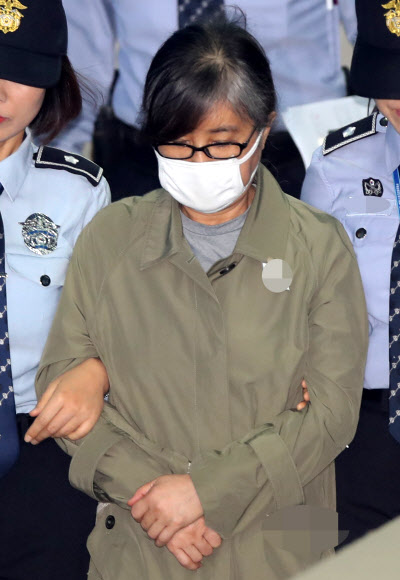 최순실, 오늘도 법정으로