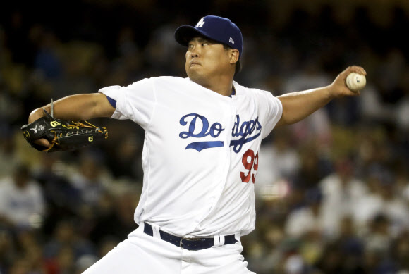 류현진, MLB 첫 불펜 등판