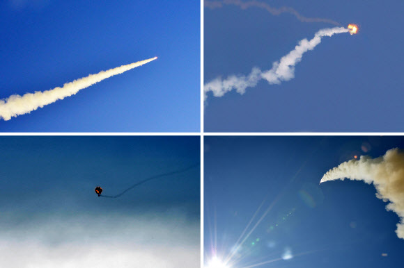 북한, 신형 지대공 요격미사일 시험사격