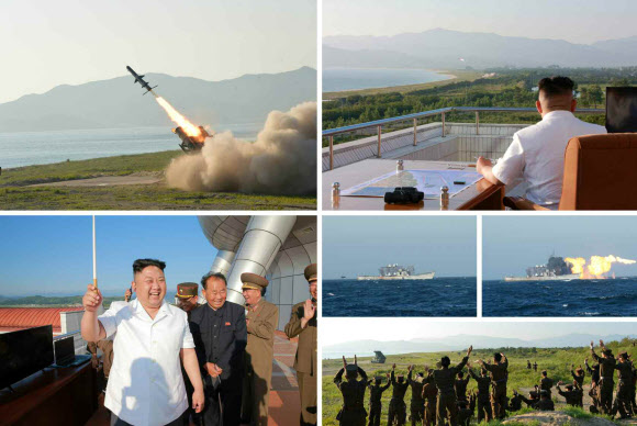 북한 신문, 신형 지대함 순항로켓 첫 시험발사 보도