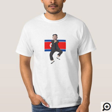 재즐 의류업체에서 판매하는 김정일 티셔츠