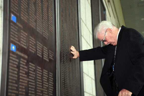 용산구 전쟁기념관을 찾은 6.25전쟁 미군 참전용사