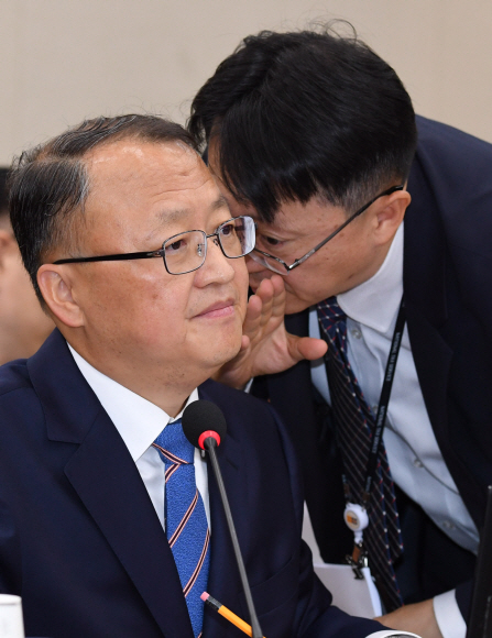 청문회 중인 한승희 국세청장 후보자