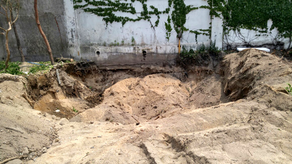 속초서 주차장 공사 중 유골 다수 발견