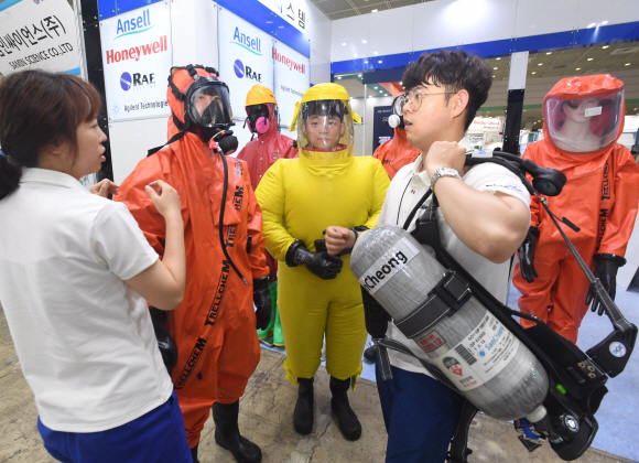 근로자 보호장비 한눈에… 국제안전보건전시회