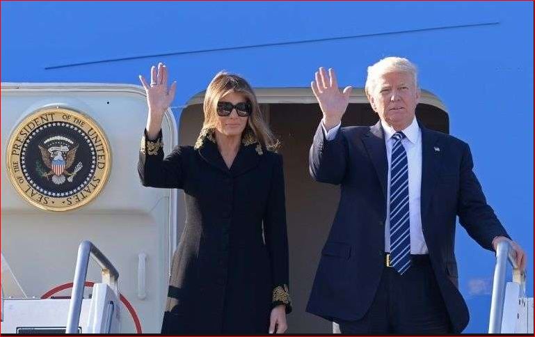 도널드 트럼프 미국 대통령 내외.