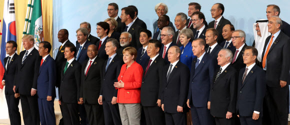 G20에 모인 각국 정상들