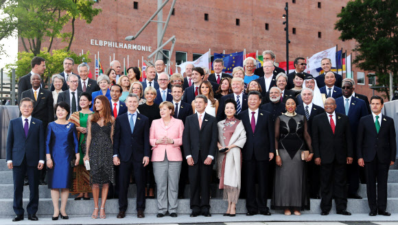 G20정상 부부 만찬 기념촬영  