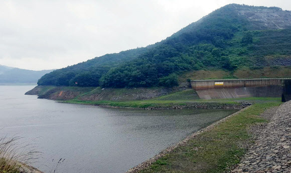 장맛비로 저수율 상승한 충남 보령댐