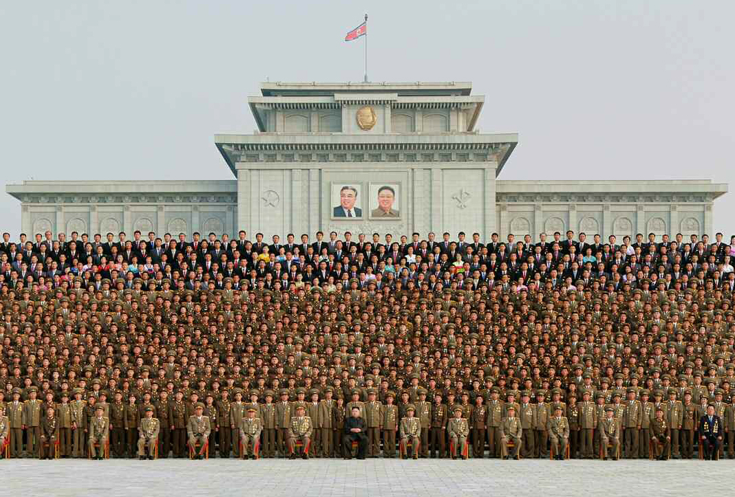 북한 단체사진
