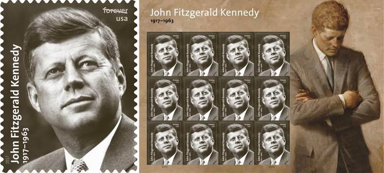 미국 케네디 전 대통령 탄생 100주년 기념우표