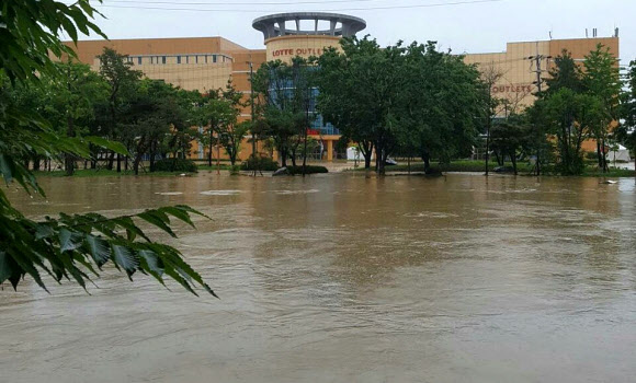 청주 물난리 아수라장