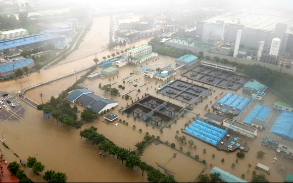 청주 물난리 아수라장