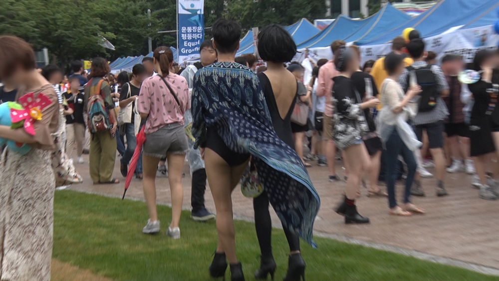 퀴어축제 참가자들. 김형우 기자 hwkim@seoul.co.kr