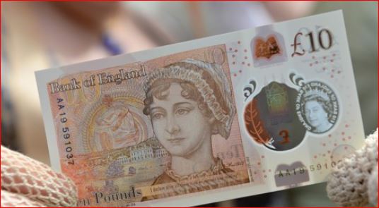 영국의 새로운 10파운드 지폐. 연합뉴스