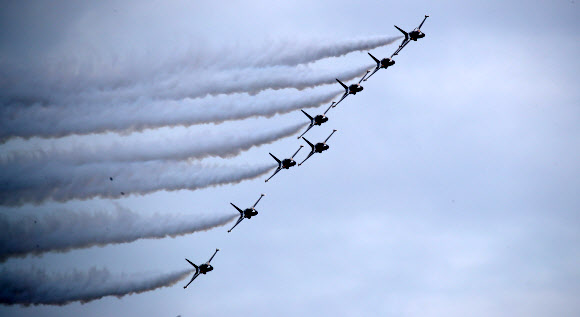 블랙이글스의 에어쇼