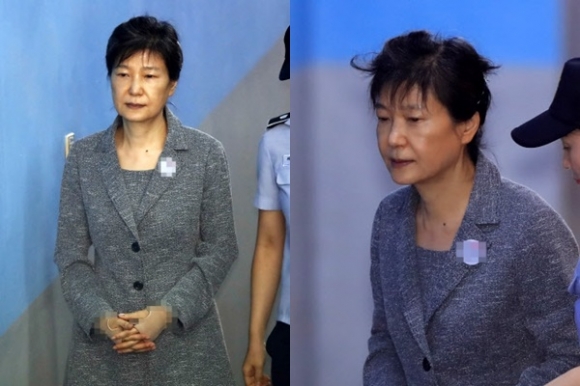 박근혜 전 대통령 올림머리 변화