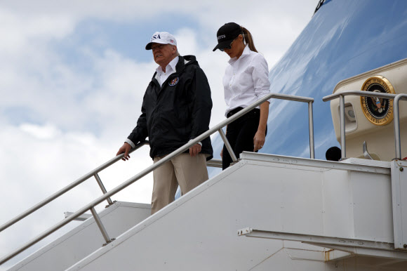 텍사스주 수해지역 방문 나선 트럼프