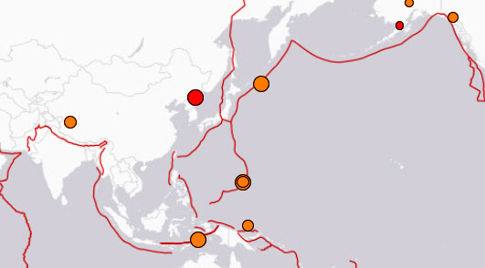 북한에 규모 5.6 지진