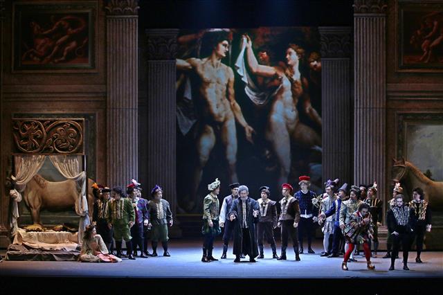 개막작 베르디의 리골레토 공연장면.<br>대구시 제공