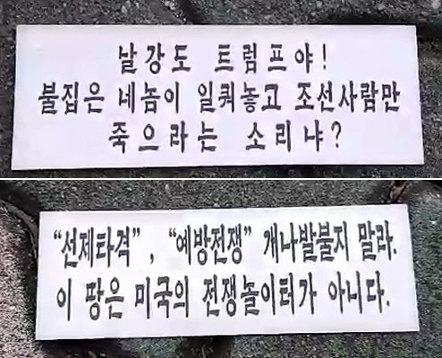 추석 앞두고 서울서 대남전단…트럼프 비난 내용
